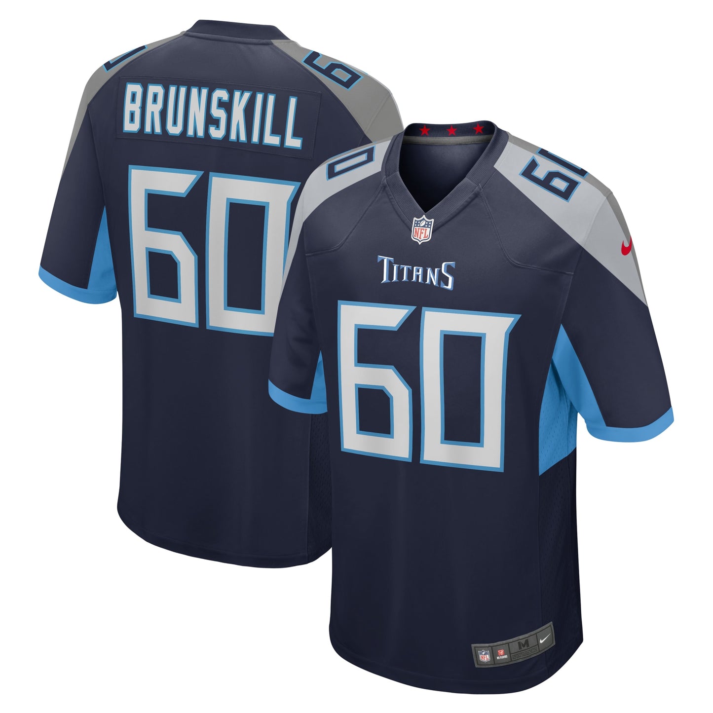 Daniel Brunskill Tennessee Titans Nike Game Player Jersey - Navy
