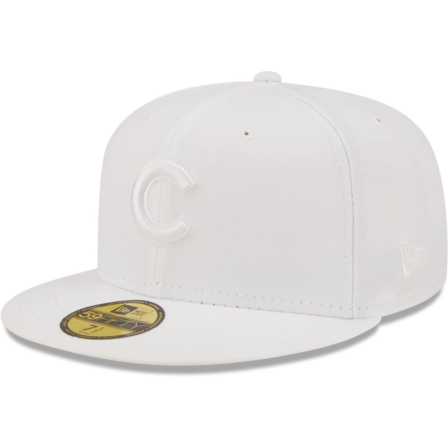 Chicago Cubs New Era White on White 59FIFTY Fitted Hat