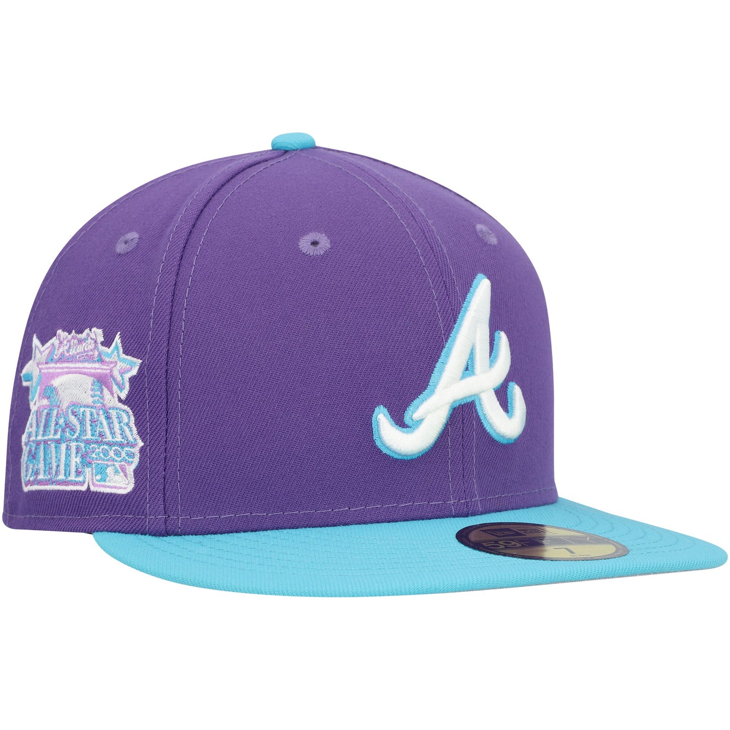 Atlanta Braves New Era Vice 59FIFTY Fitted Hat - Purple