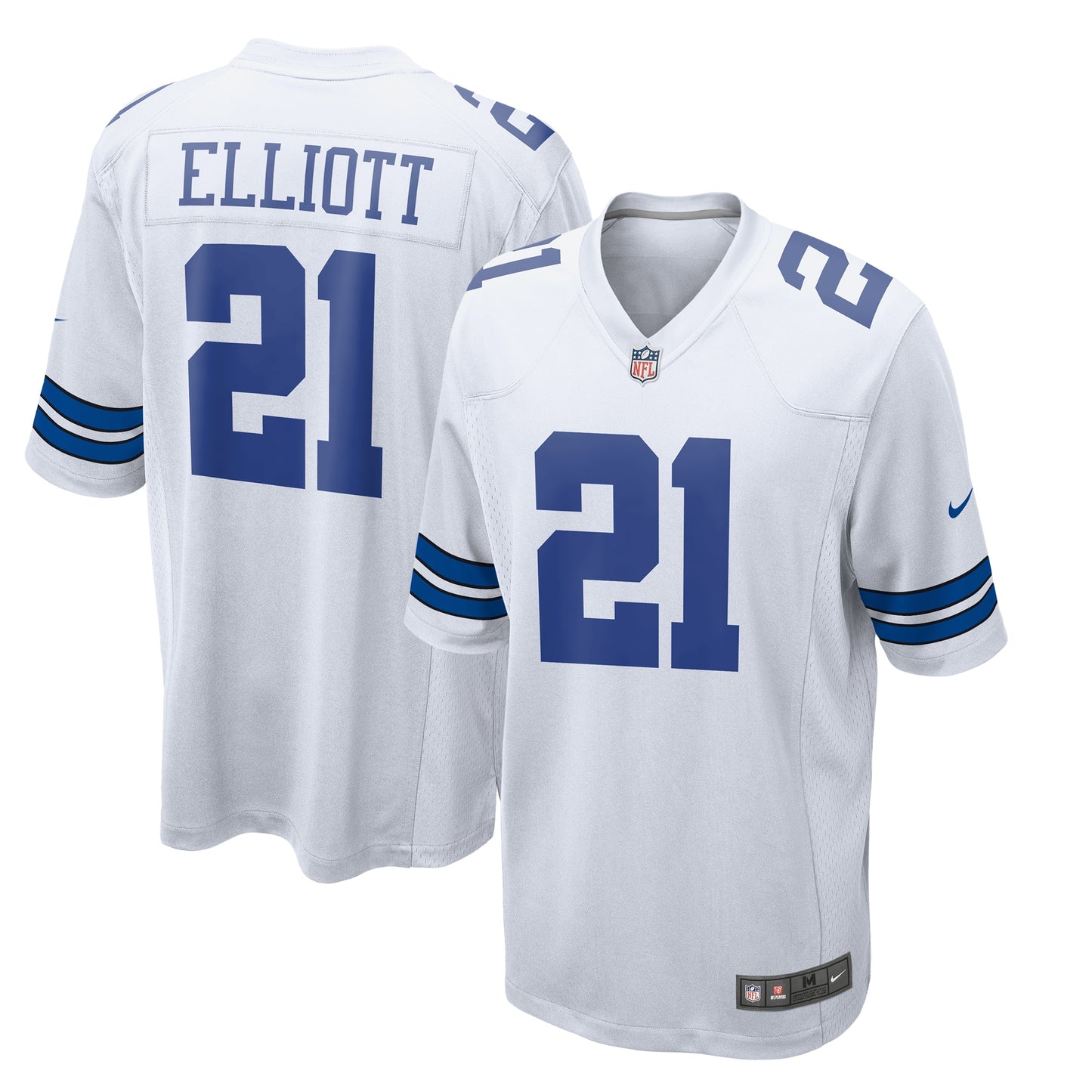 Ezekiel Elliott Dallas Cowboys Nike Team Game Jersey - White