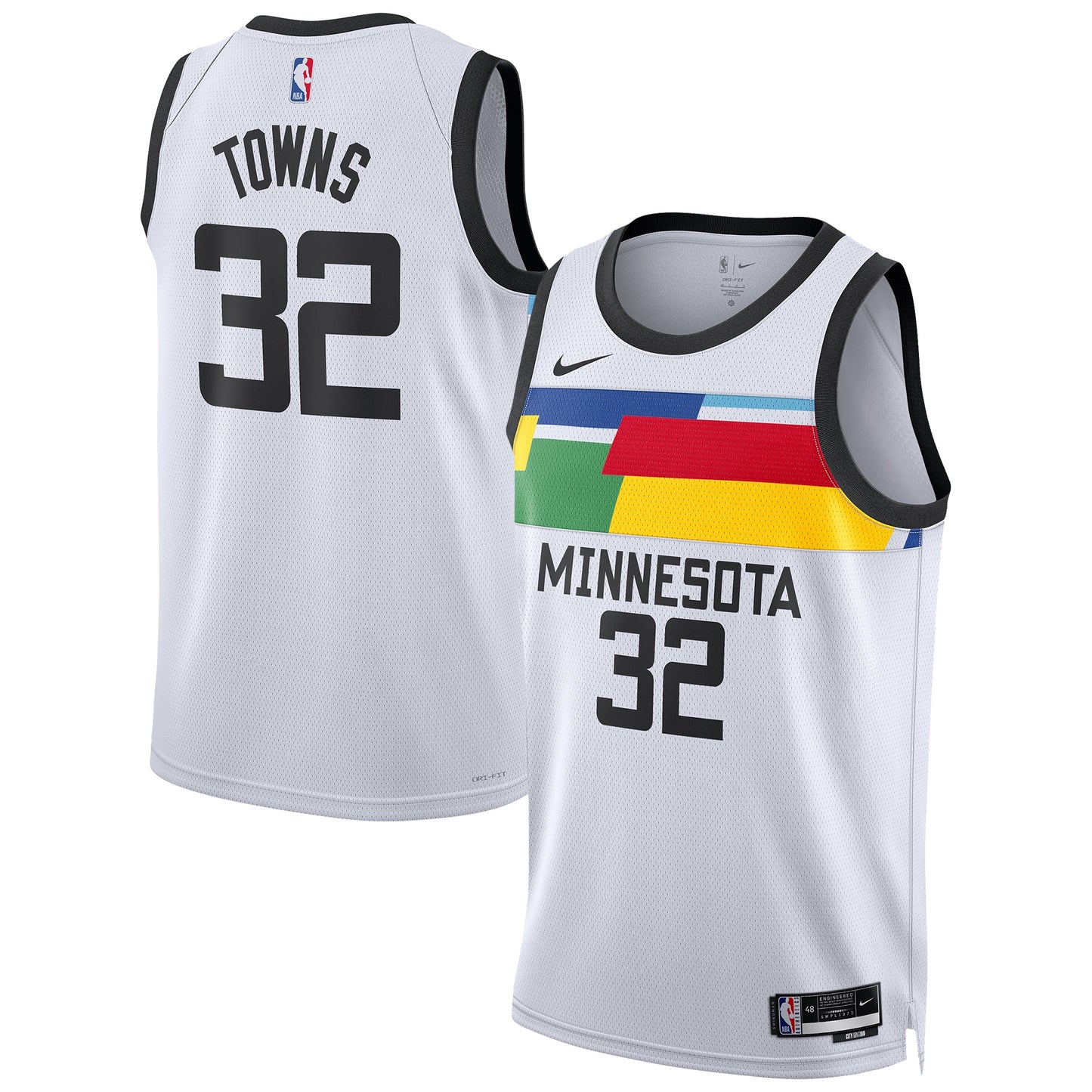 Karl-Anthony Towns Minnesota Timberwolves Nike Unisex 2022/23 Swingman Jersey - City Edition - White
