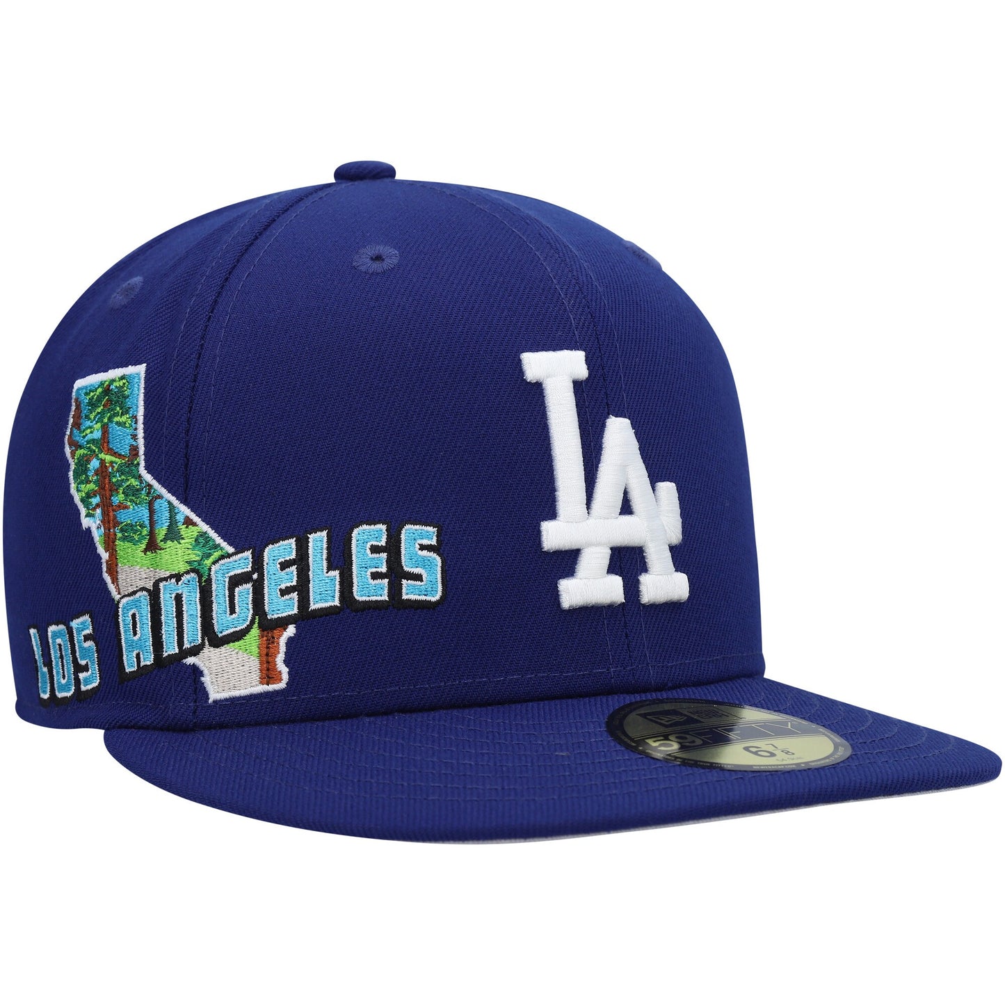 Los Angeles Dodgers New Era Stateview 59FIFTY Fitted Hat - Royal