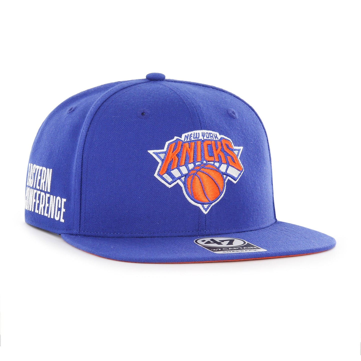 New York Knicks '47 Sure Shot Captain Snapback Hat - Blue