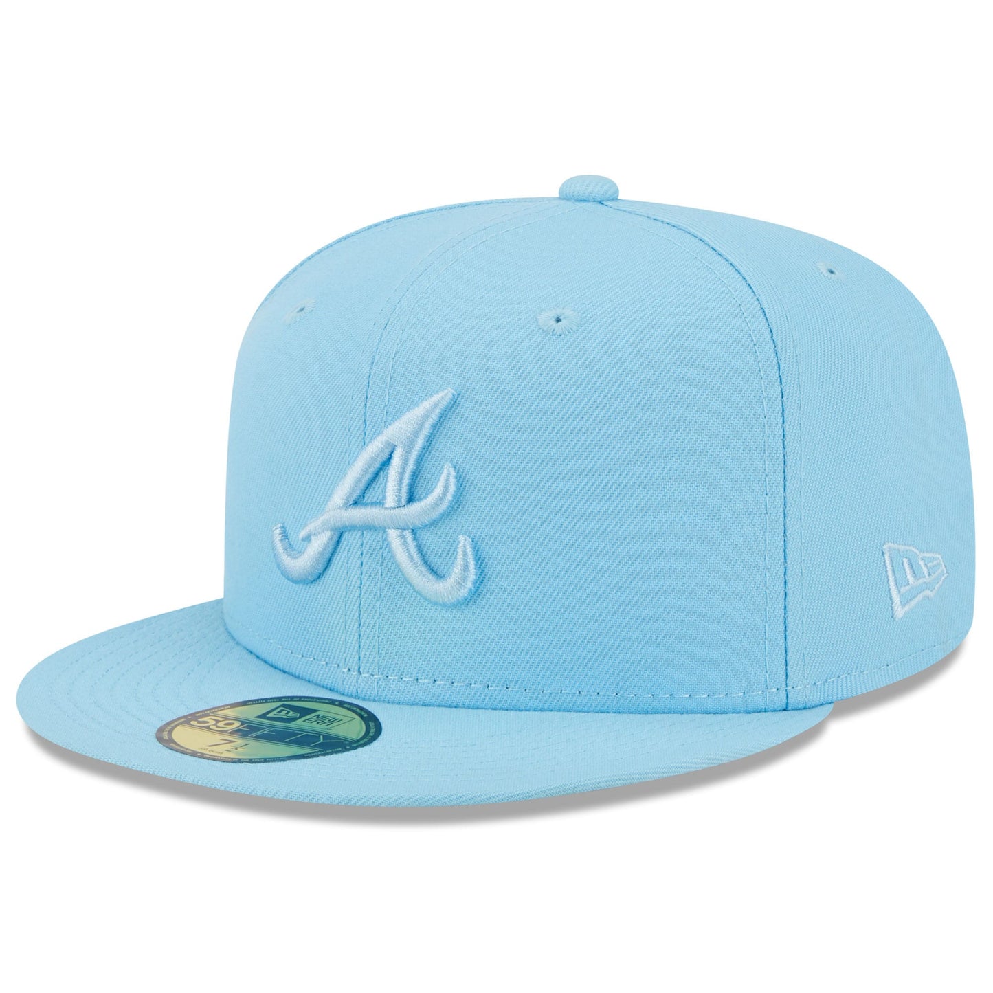 Atlanta Braves New Era 2023 Spring Color Basic 59FIFTY Fitted Hat - Light Blue