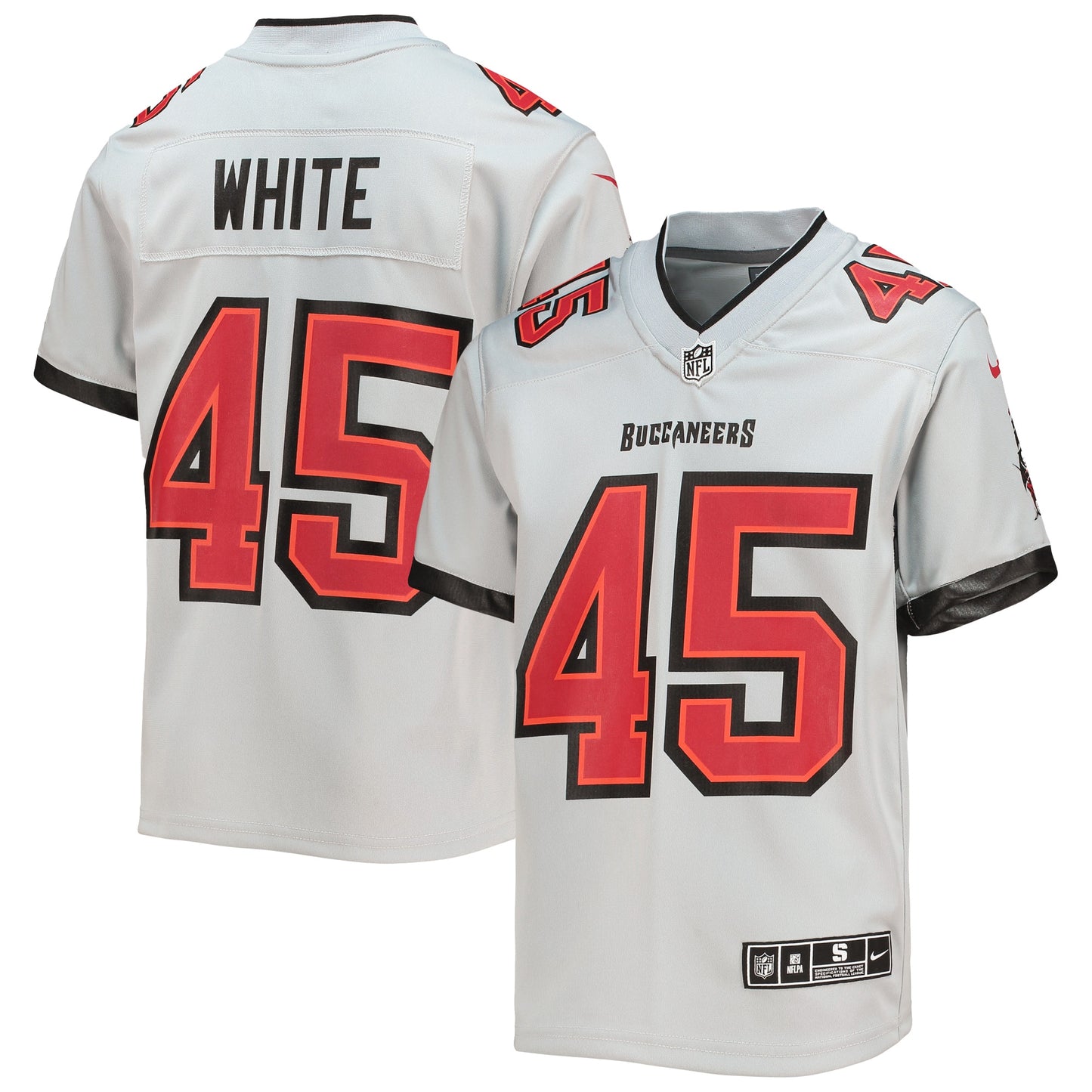 Devin White Tampa Bay Buccaneers Nike Youth Inverted Team Game Jersey - Gray