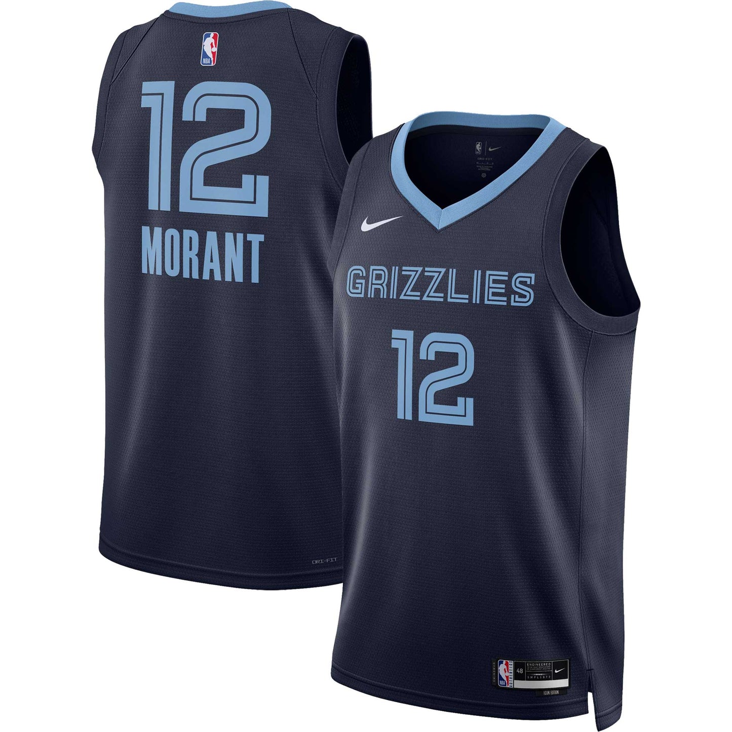 Ja Morant Memphis Grizzlies Nike Unisex Swingman Jersey - Association Edition - Navy