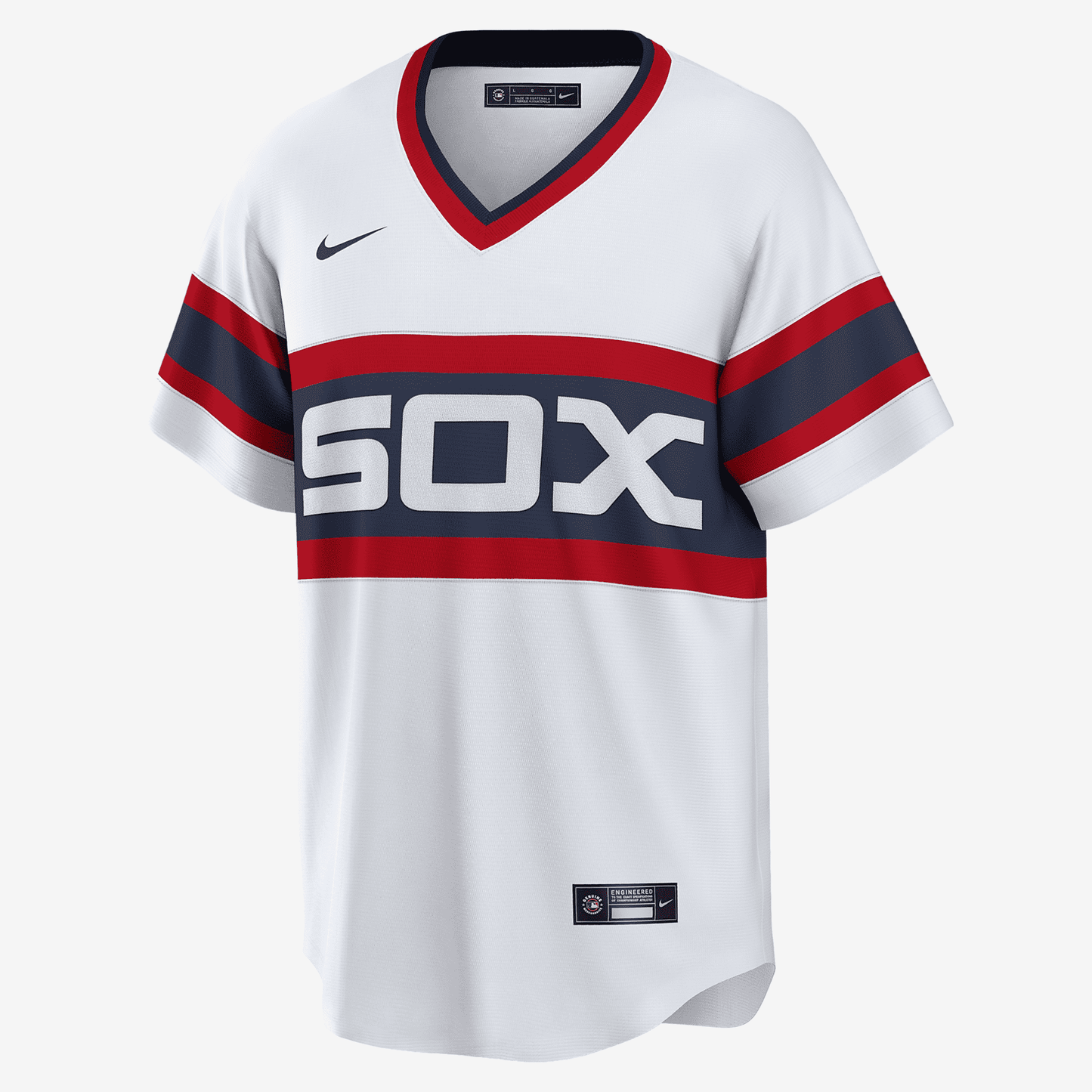 MLB Chicago White Sox (Carlton Fisk) Men's Cooperstown Baseball Jersey - White