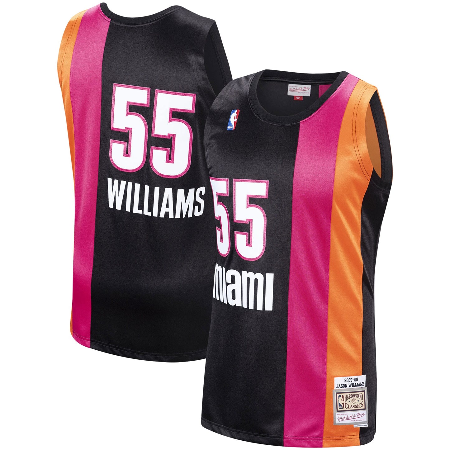 Jason Williams Miami Heat Mitchell & Ness Hardwood Classics Swingman Jersey - Black