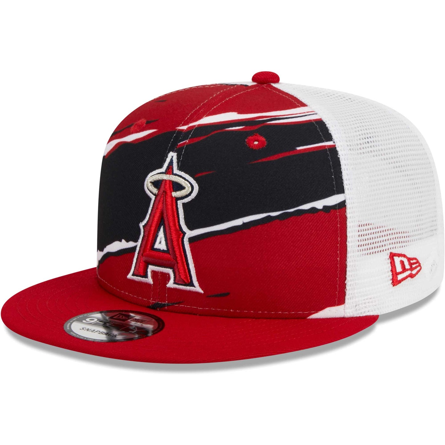 Los Angeles Angels New Era Tear Trucker 9FIFTY Snapback Hat - Red