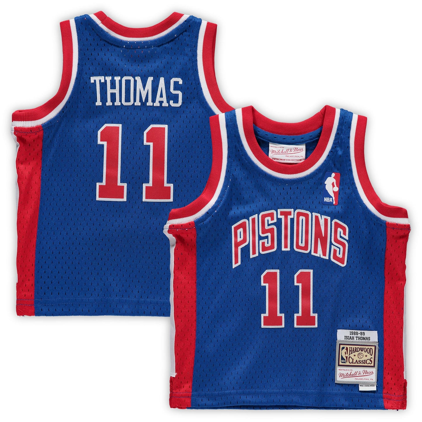 Isiah Thomas Detroit Pistons Mitchell & Ness Infant 1988/89 Hardwood Classics Retired Player Jersey - Blue