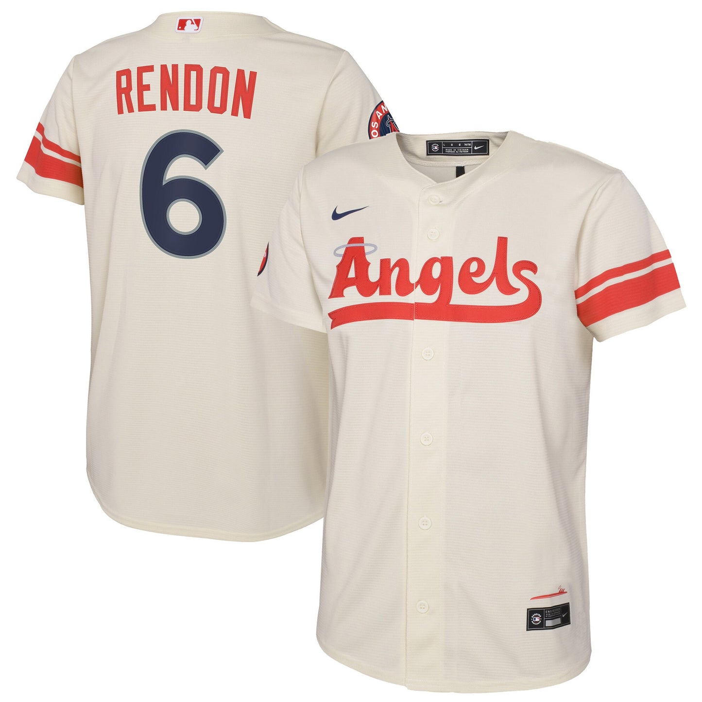 Anthony Rendon Los Angeles Angels Nike Youth 2022 City Connect Replica Player Jersey - Cream
