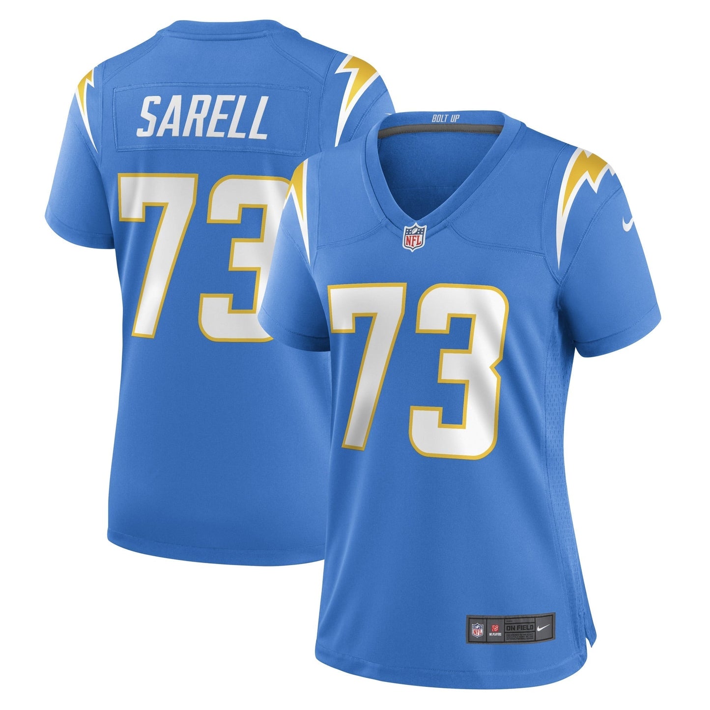 Women's Nike Foster Sarell Powder Blue Los Angeles Chargers Game Player Jersey