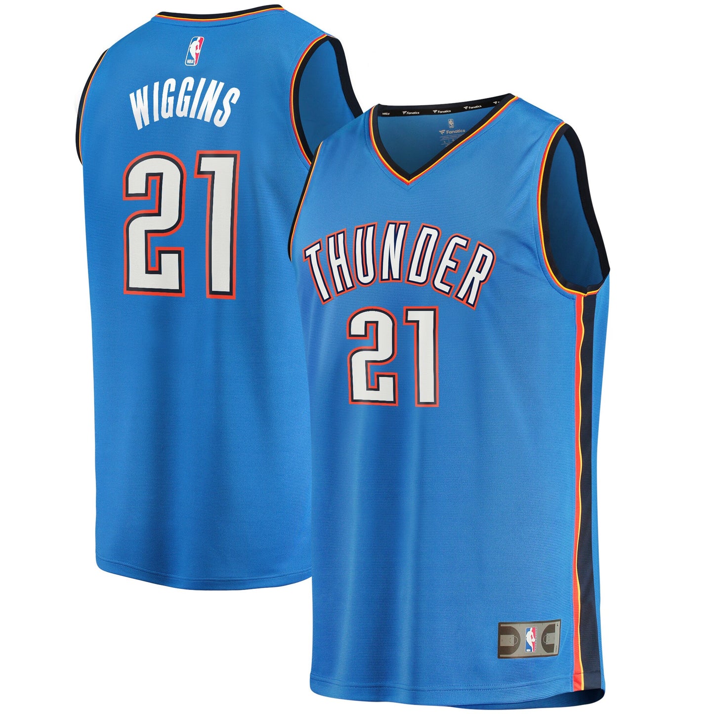 Aaron Wiggins Oklahoma City Thunder Fanatics Branded 2021/22 Fast Break Replica Jersey - Icon Edition - Blue