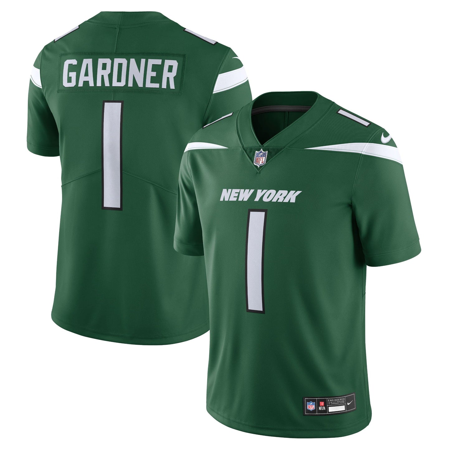 Men's Nike Ahmad Sauce Gardner Gotham Green New York Jets Vapor Untouchable Limited Jersey
