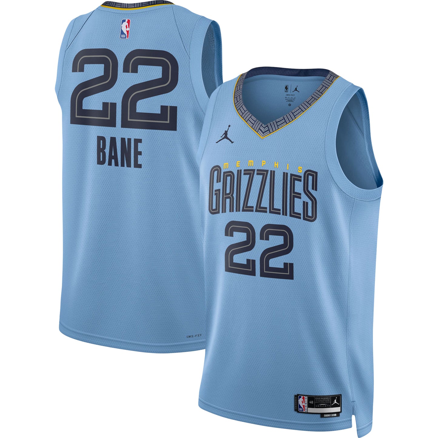 Desmond Bane Memphis Grizzlies Jordans Brand Unisex Swingman Jersey - Statement Edition - Light Blue