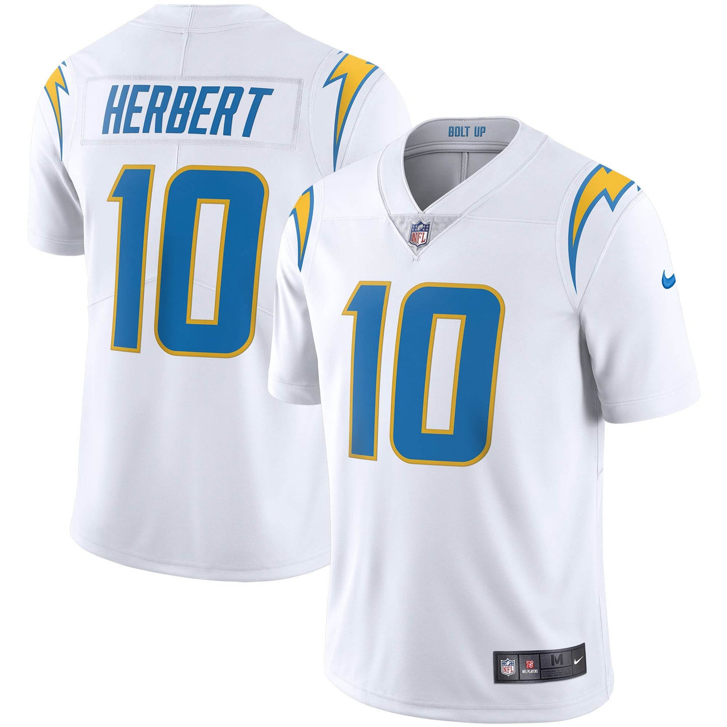 Justin Herbert Los Angeles Chargers Nike Vapor Limited Jersey - White