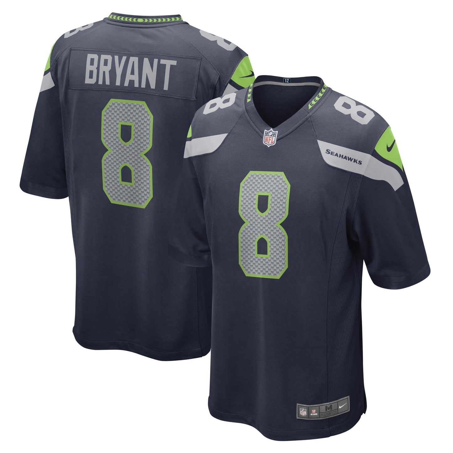 Men's Nike Coby Bryant College Navy Seattle Seahawks Game Player Jersey