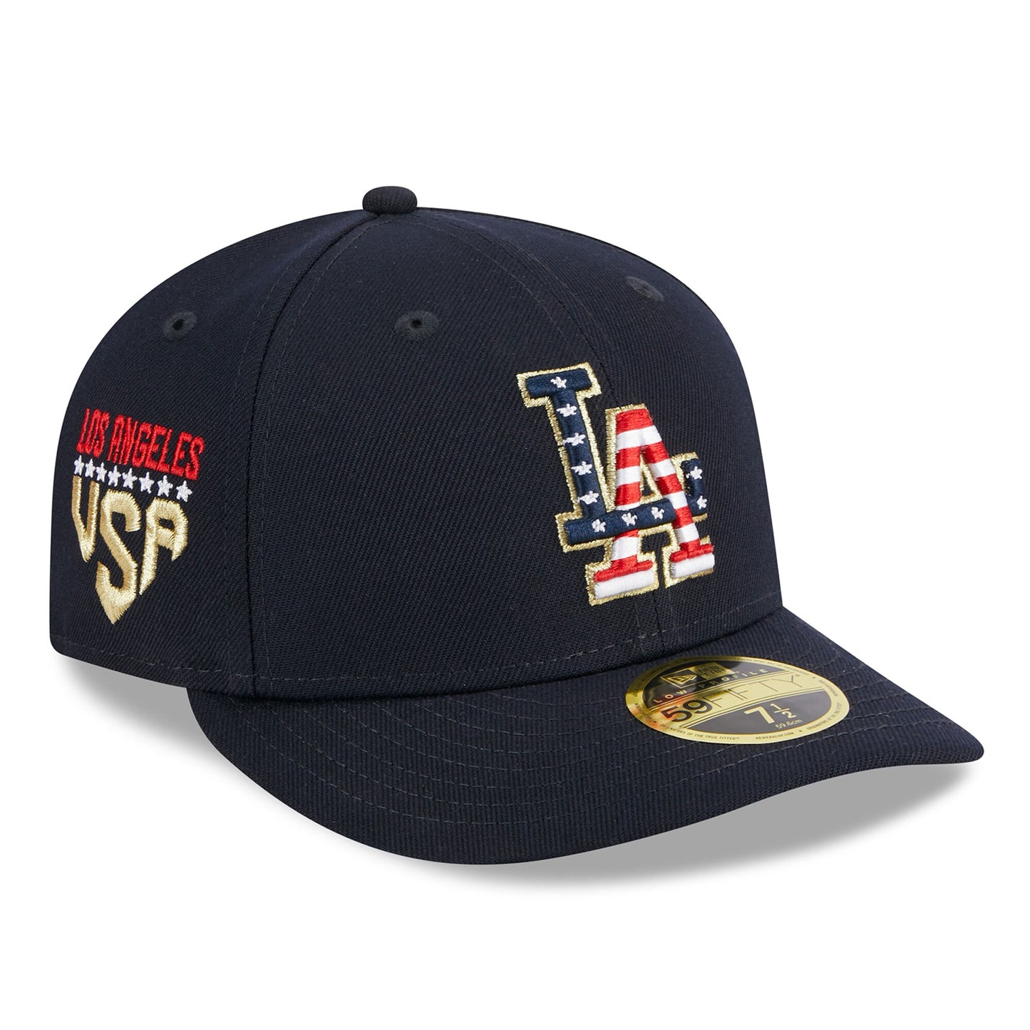 Los Angeles Dodgers New Era 2023 Fourth of July Low Profile 59FIFTY Fitted Hat - Navy