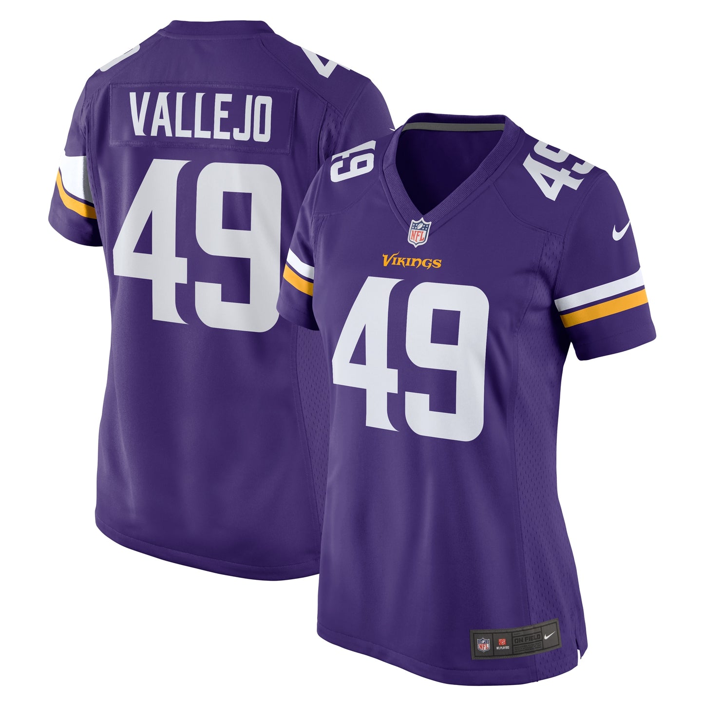 Tanner Vallejo Minnesota Vikings Nike Women's Team Game Jersey - Purple