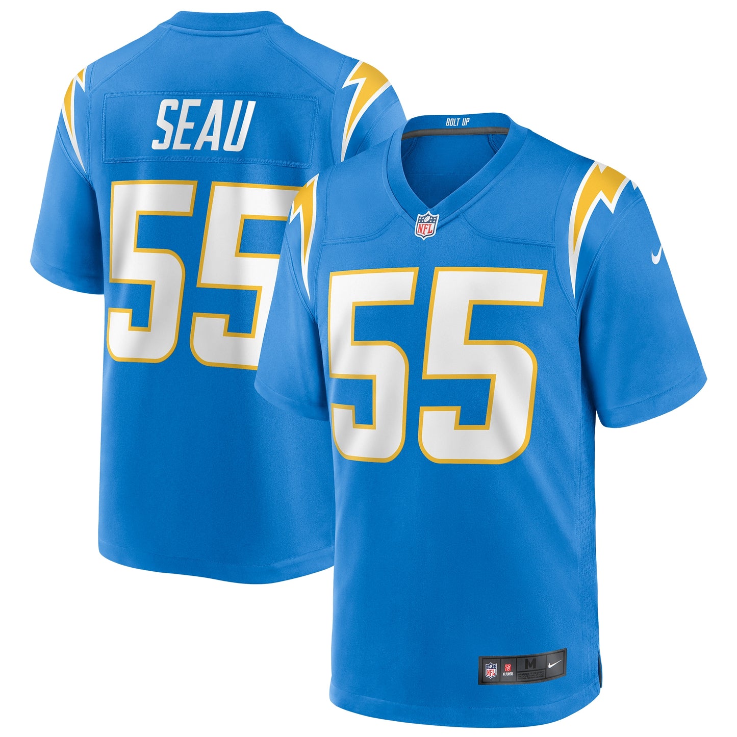 Junior Seau Los Angeles Chargers Nike Game Retired Player Jersey - Powder Blue