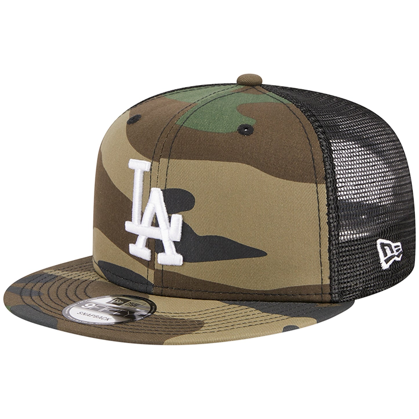 Los Angeles Dodgers New Era Woodland Camo Trucker 9FIFTY Snapback Hat - Camo