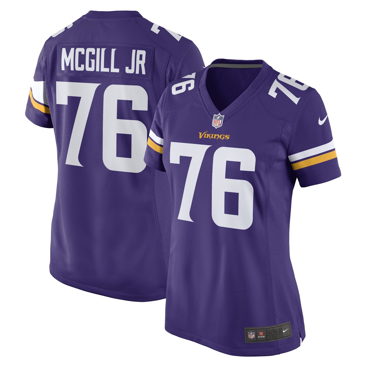 T.Y. McGill Jr. Minnesota Vikings Nike Women's Game Player Jersey - Purple