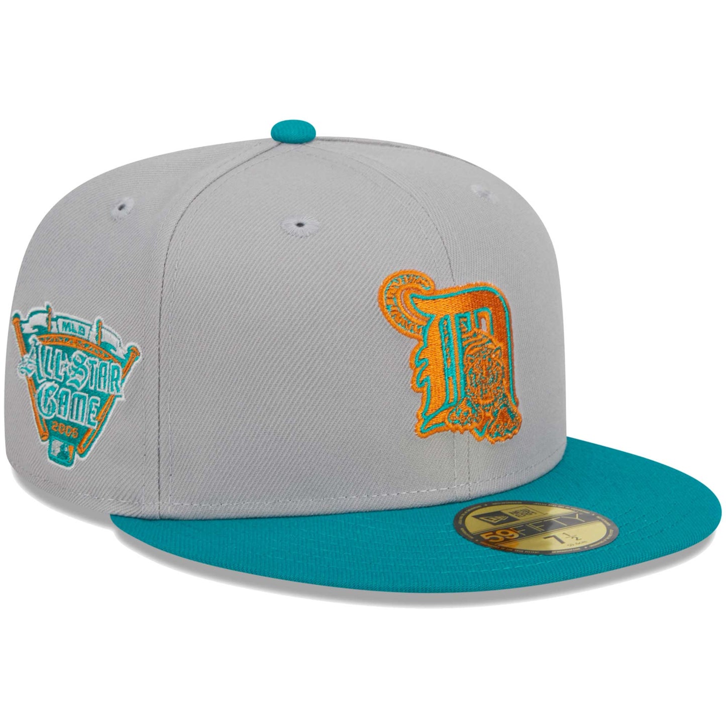 Detroit Tigers New Era 59FIFTY Fitted Hat - Gray/Teal