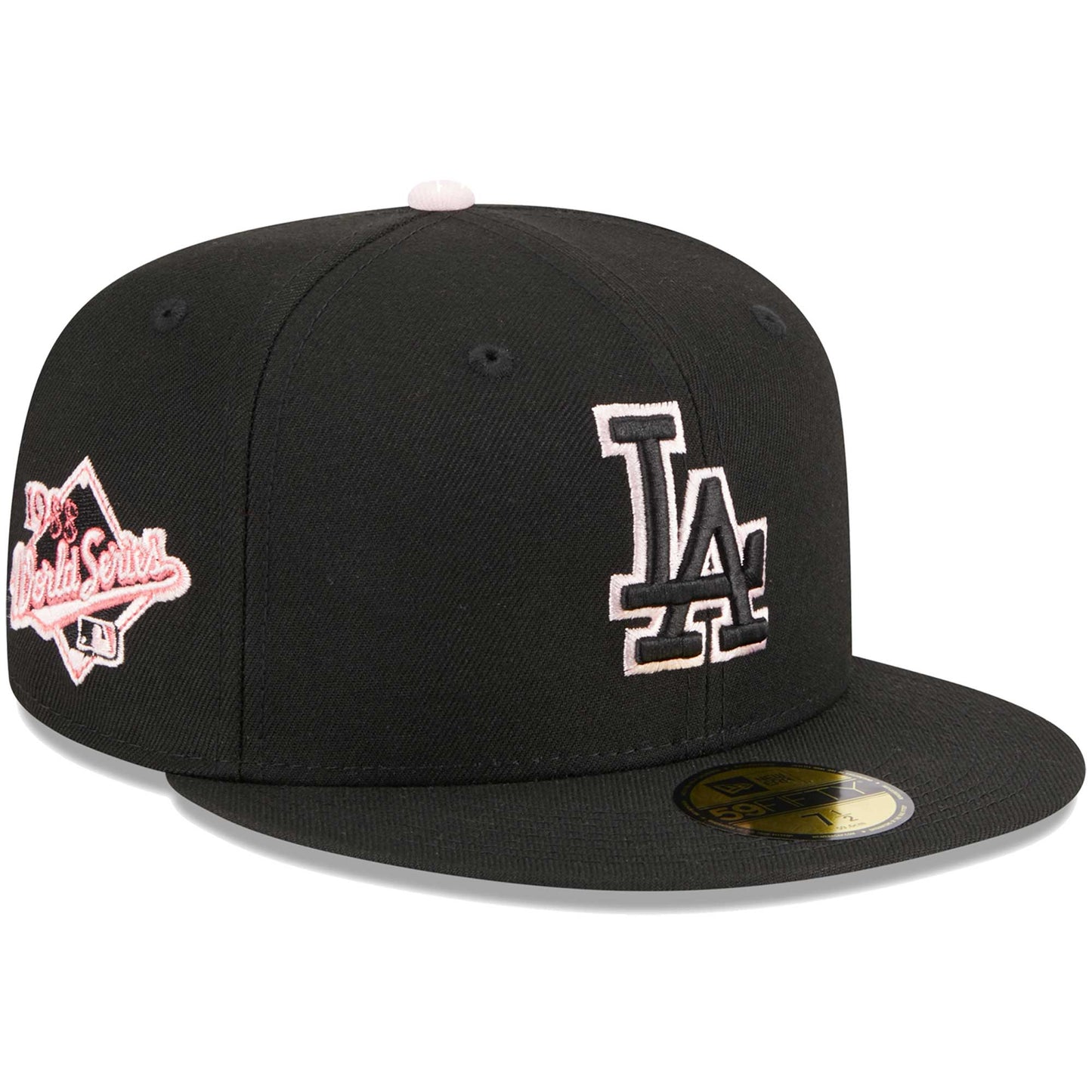 Los Angeles Dodgers New Era Pastel Undervisor 59FIFTY Fitted Hat - Black