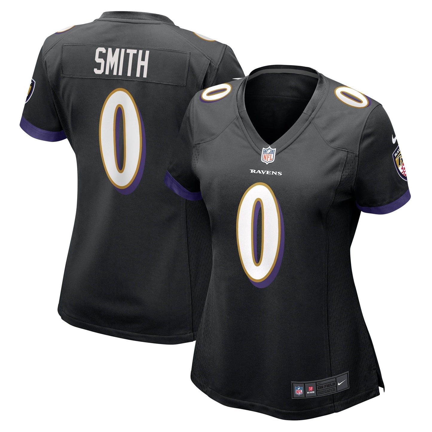 Women's Nike Roquan Smith Black Baltimore Ravens Team Game Jersey