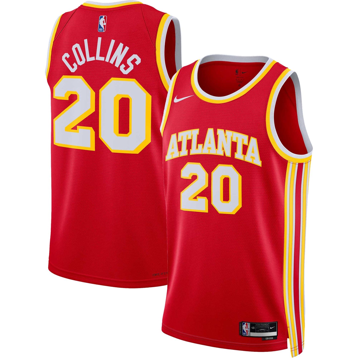 John Collins Atlanta Hawks Nike Unisex Swingman Jersey - Association Edition - Red