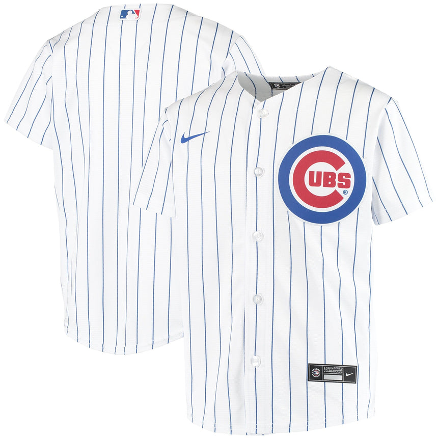 Youth Chicago Cubs White Home Replica Team Jersey