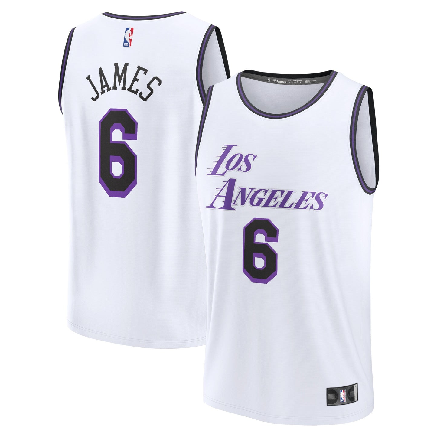LeBron James Los Angeles Lakers Fanatics Branded Youth 2022/23 Fastbreak Jersey - City Edition - White