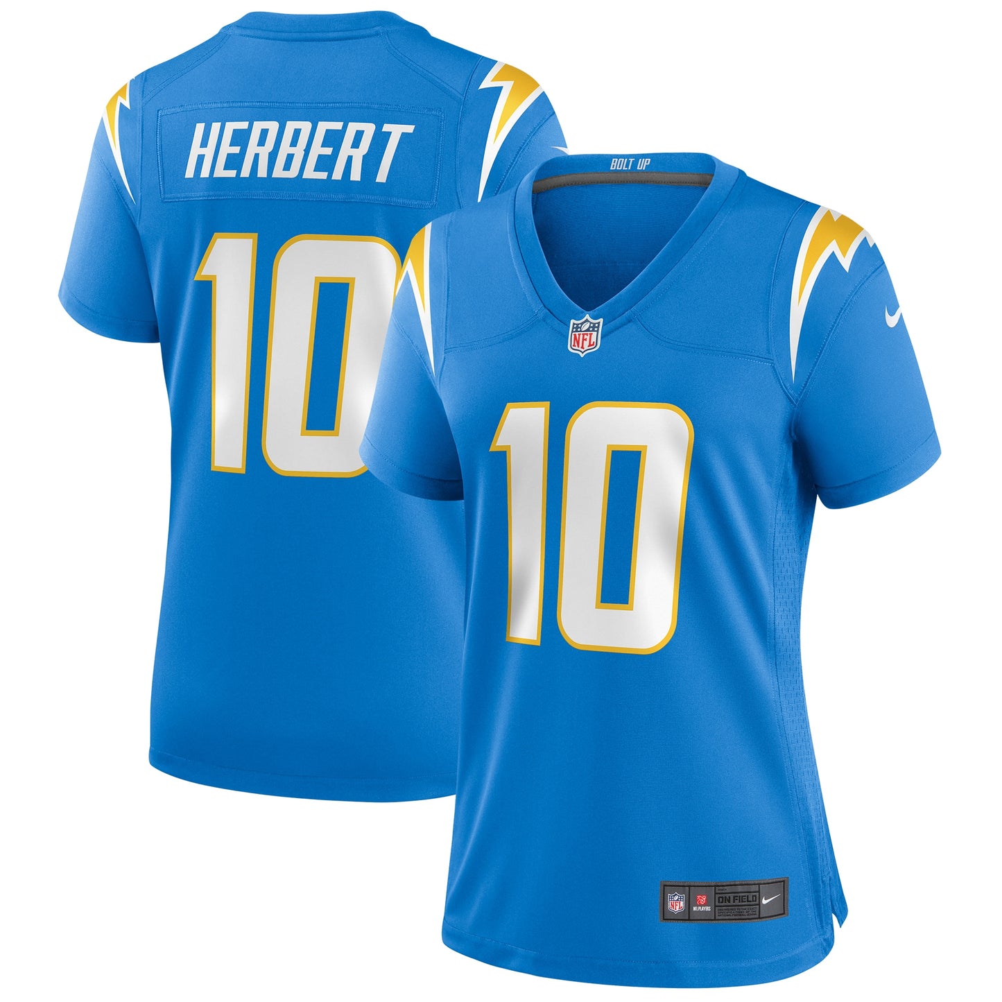 Justin Herbert Los Angeles Chargers Nike Women's Player Game Jersey - Powder Blue
