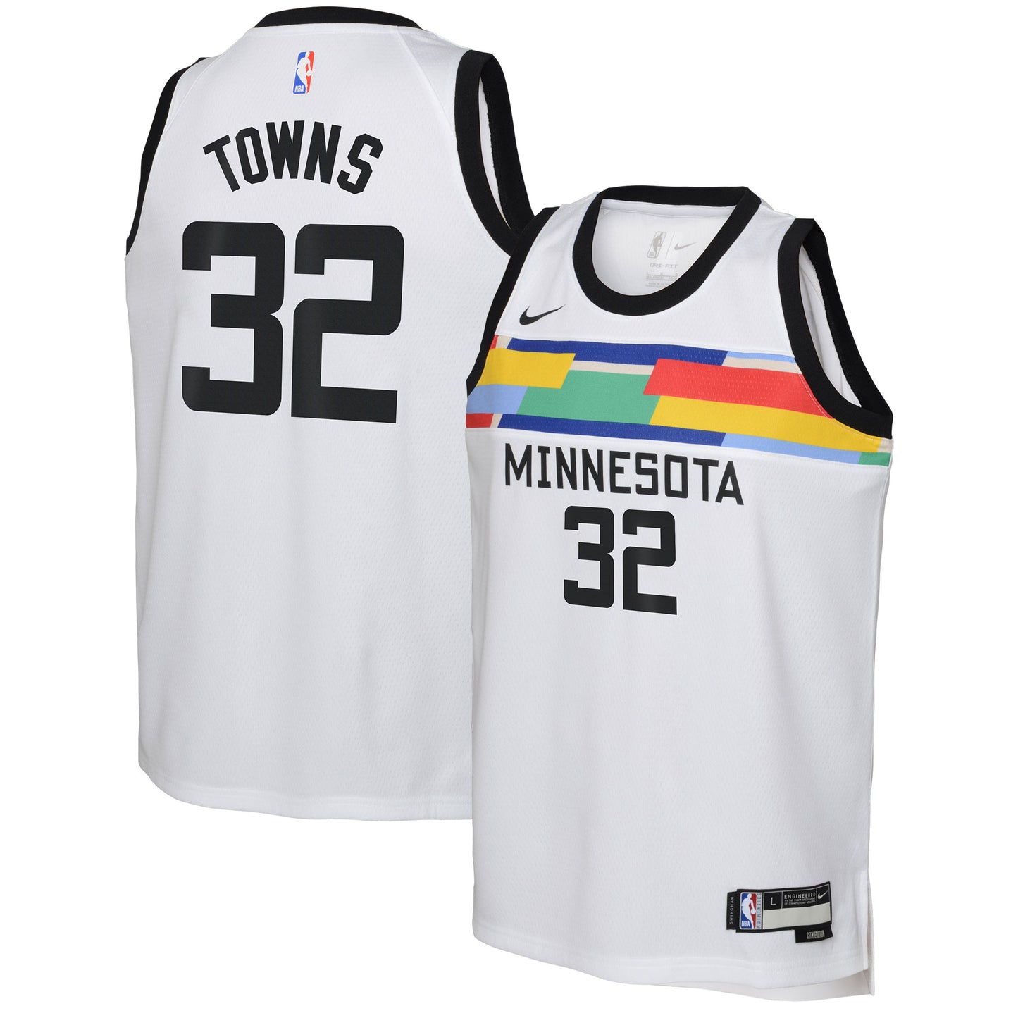 Karl-Anthony Towns Minnesota Timberwolves Nike Youth 2022/23 Swingman Jersey - City Edition - White