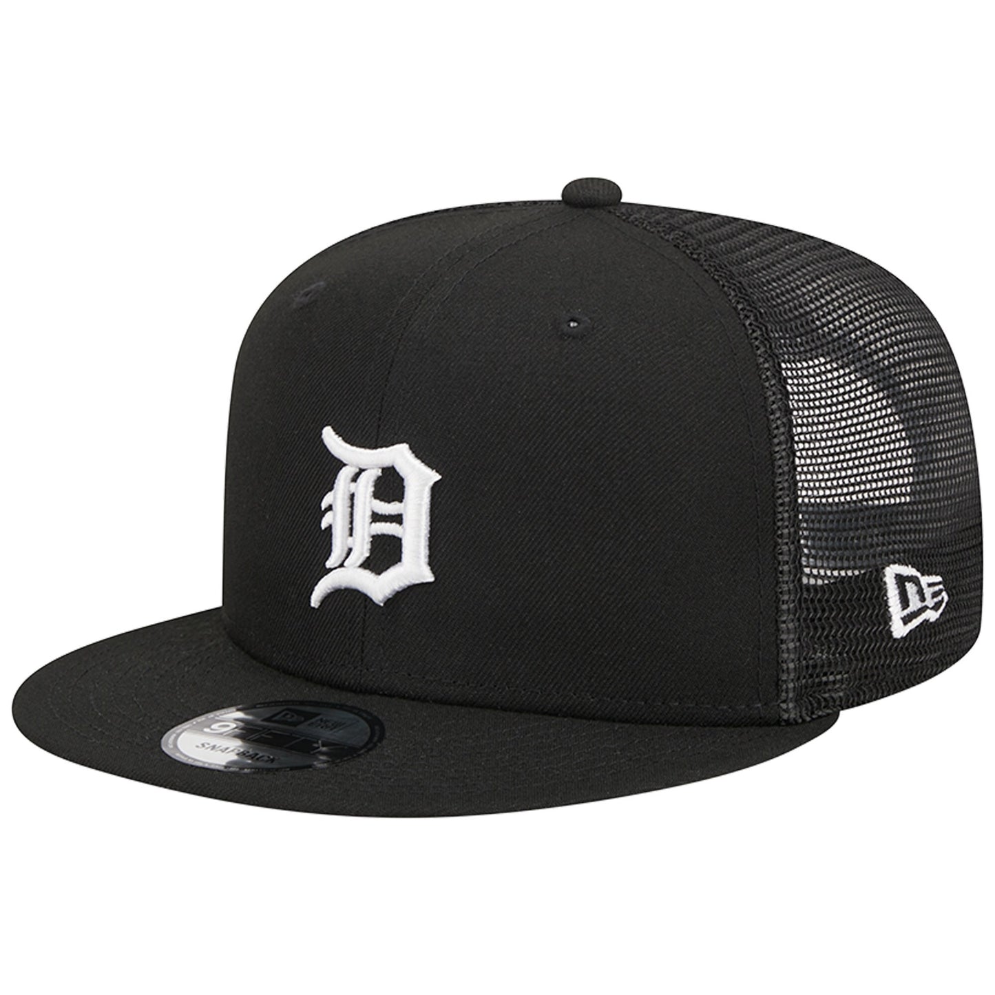 Detroit Tigers New Era Trucker 9FIFTY Snapback Hat - Black