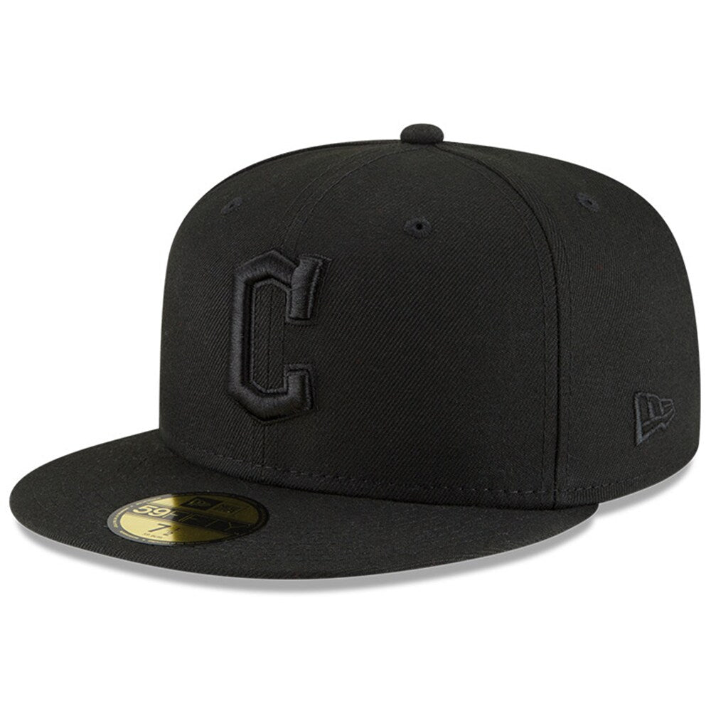 Cleveland Guardians New Era 59FIFTY Fitted Hat - Black/Black