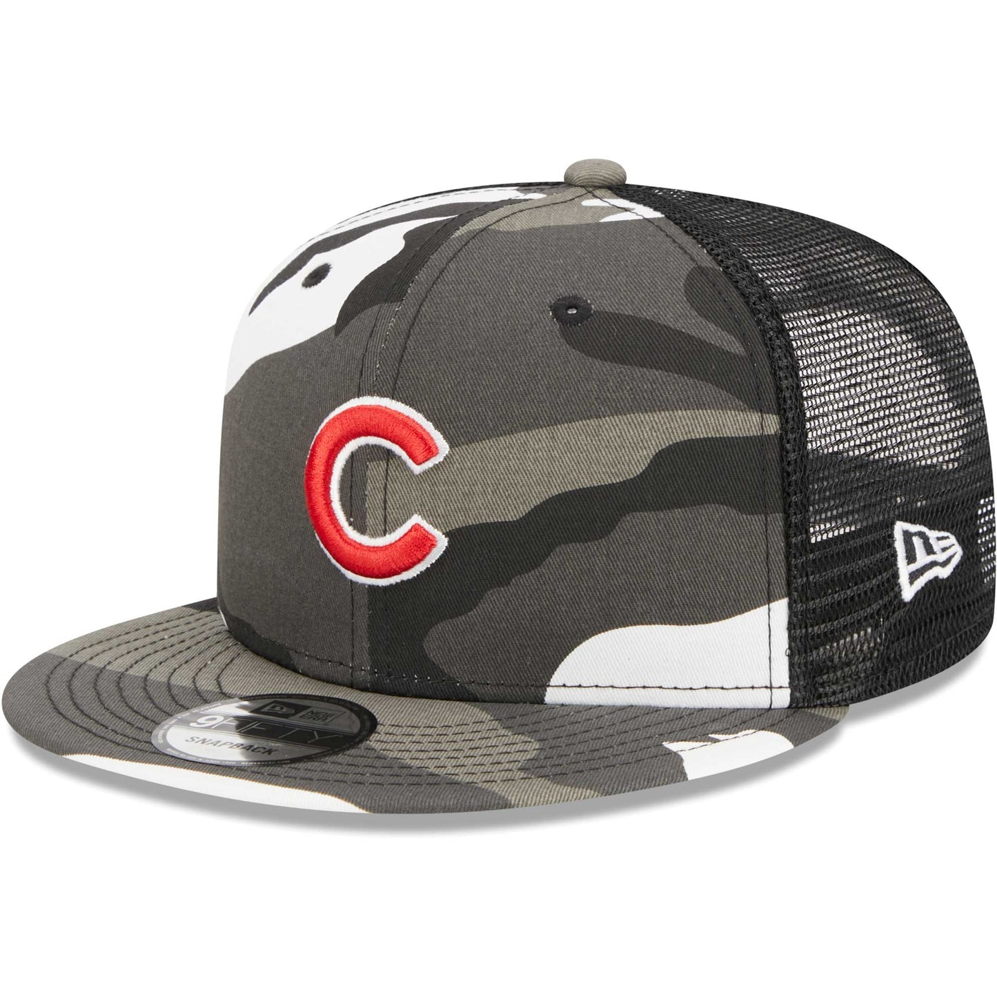 Chicago Cubs New Era Urban Camo Trucker 9FIFTY Snapback Hat - Camo