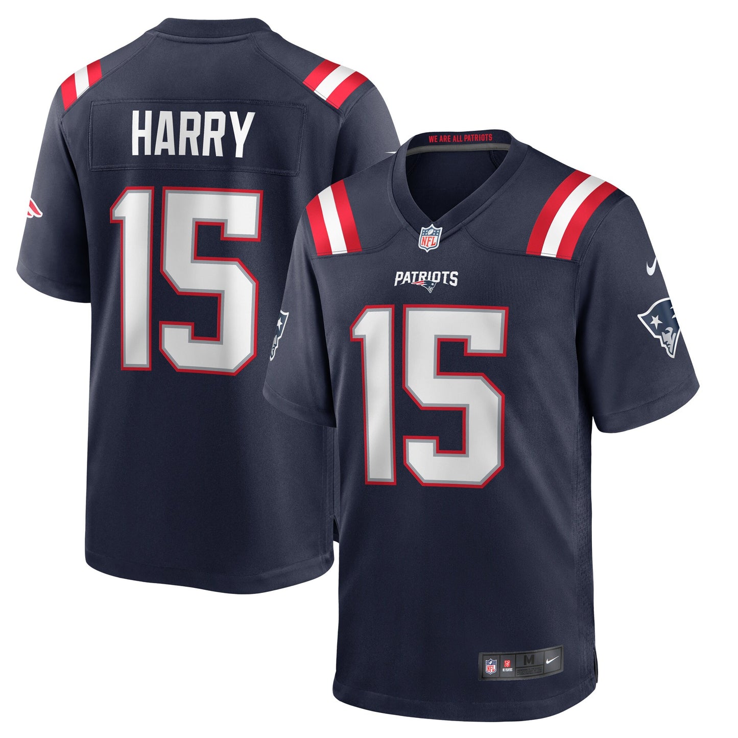N'Keal Harry New England Patriots Nike Game Jersey - Navy