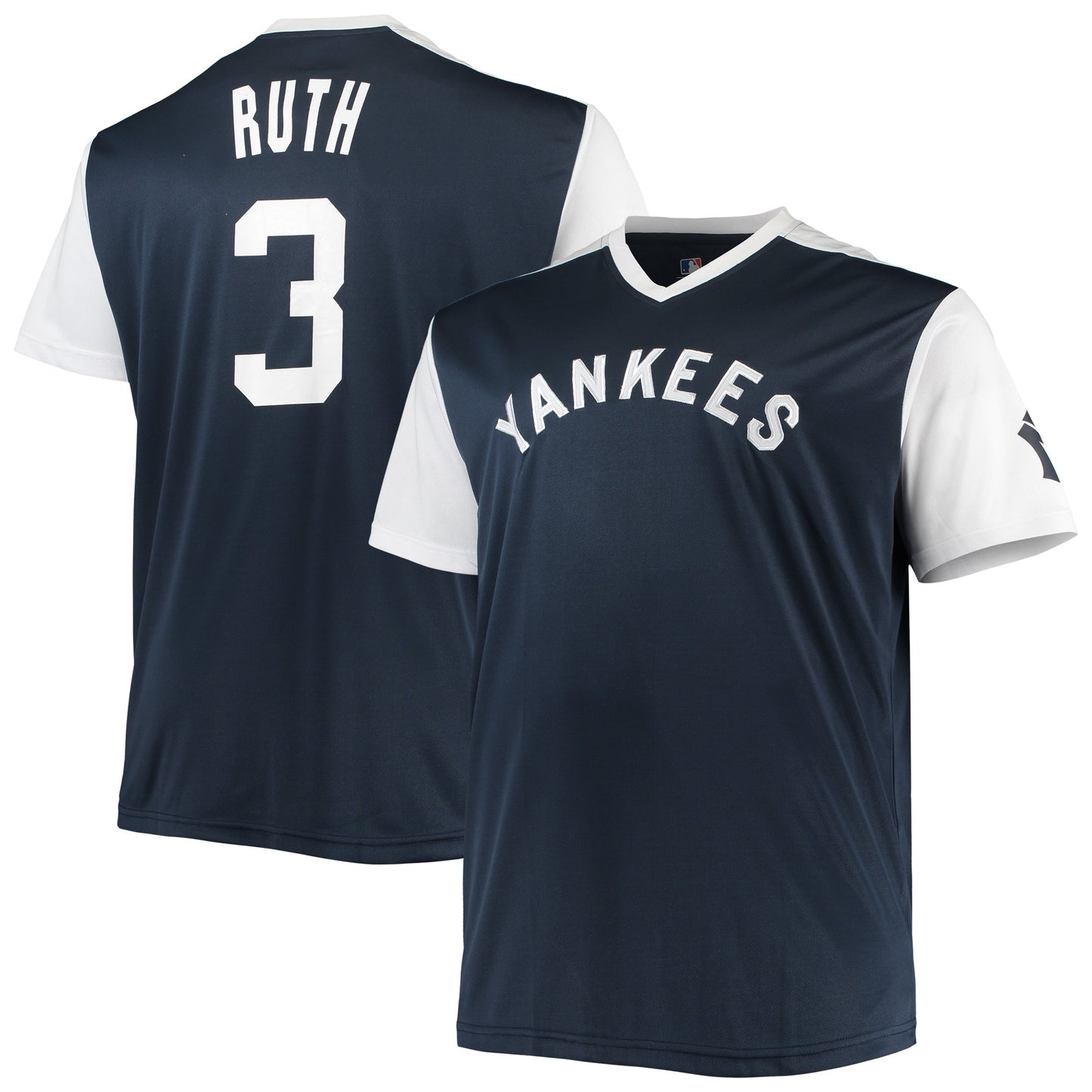 Babe Ruth New York Yankees Cooperstown Collection Replica Player Jersey - Navy/White