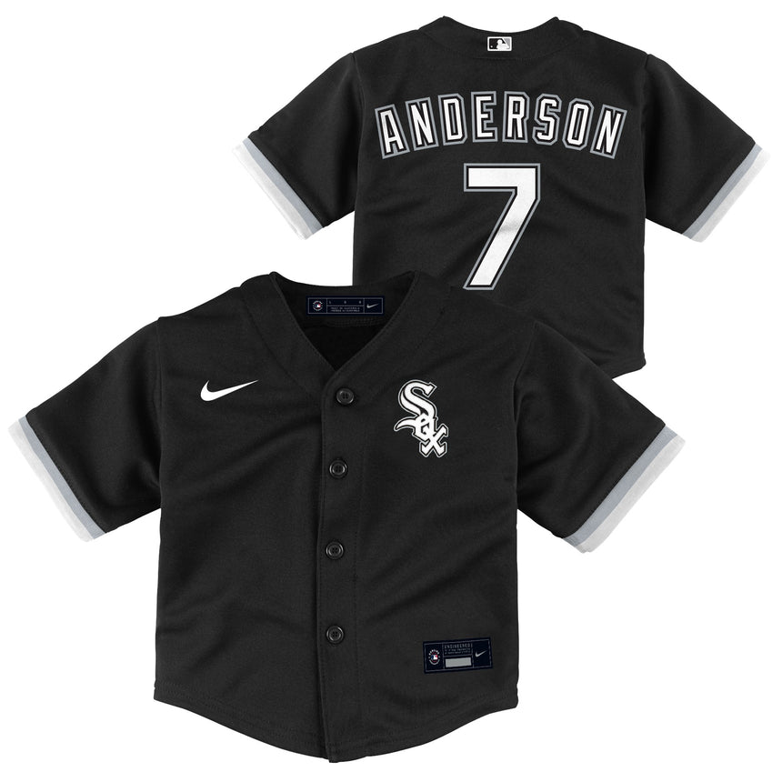 Infant Tim Anderson Chicago White Sox Home Black Replica Team Jersey