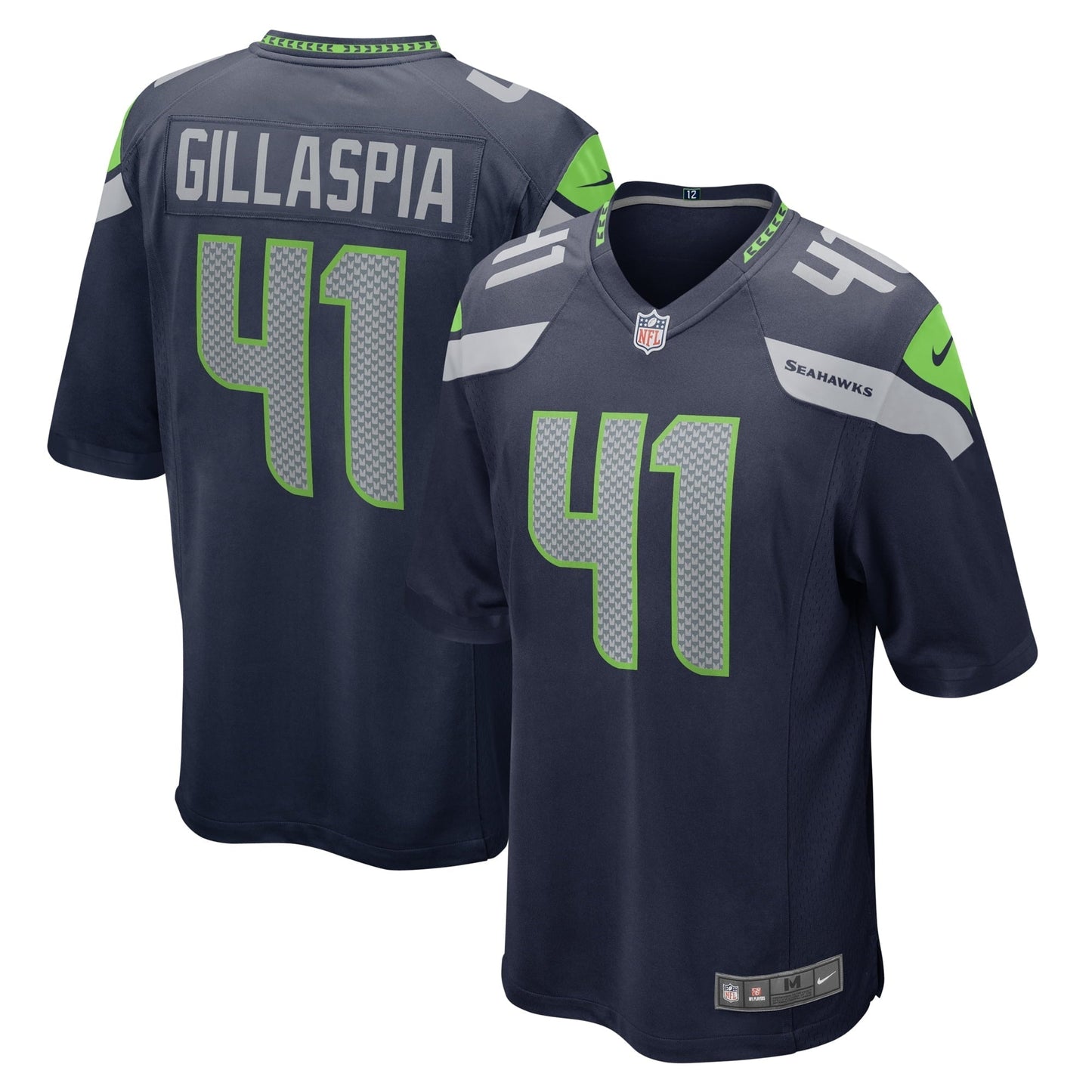 Men's Nike Cullen Gillaspia College Navy Seattle Seahawks Home Game Player Jersey