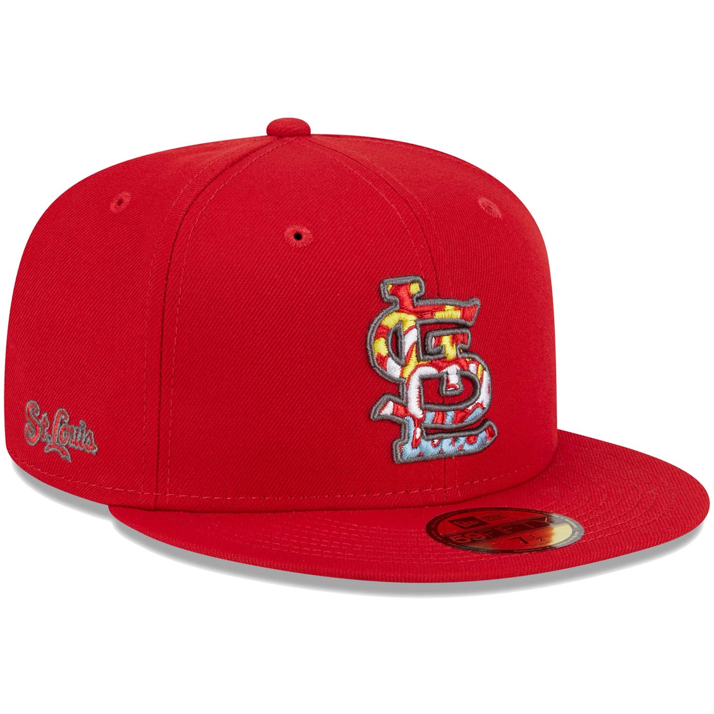 St. Louis Cardinals New Era Script Fill 59FIFTY Fitted Hat - Red