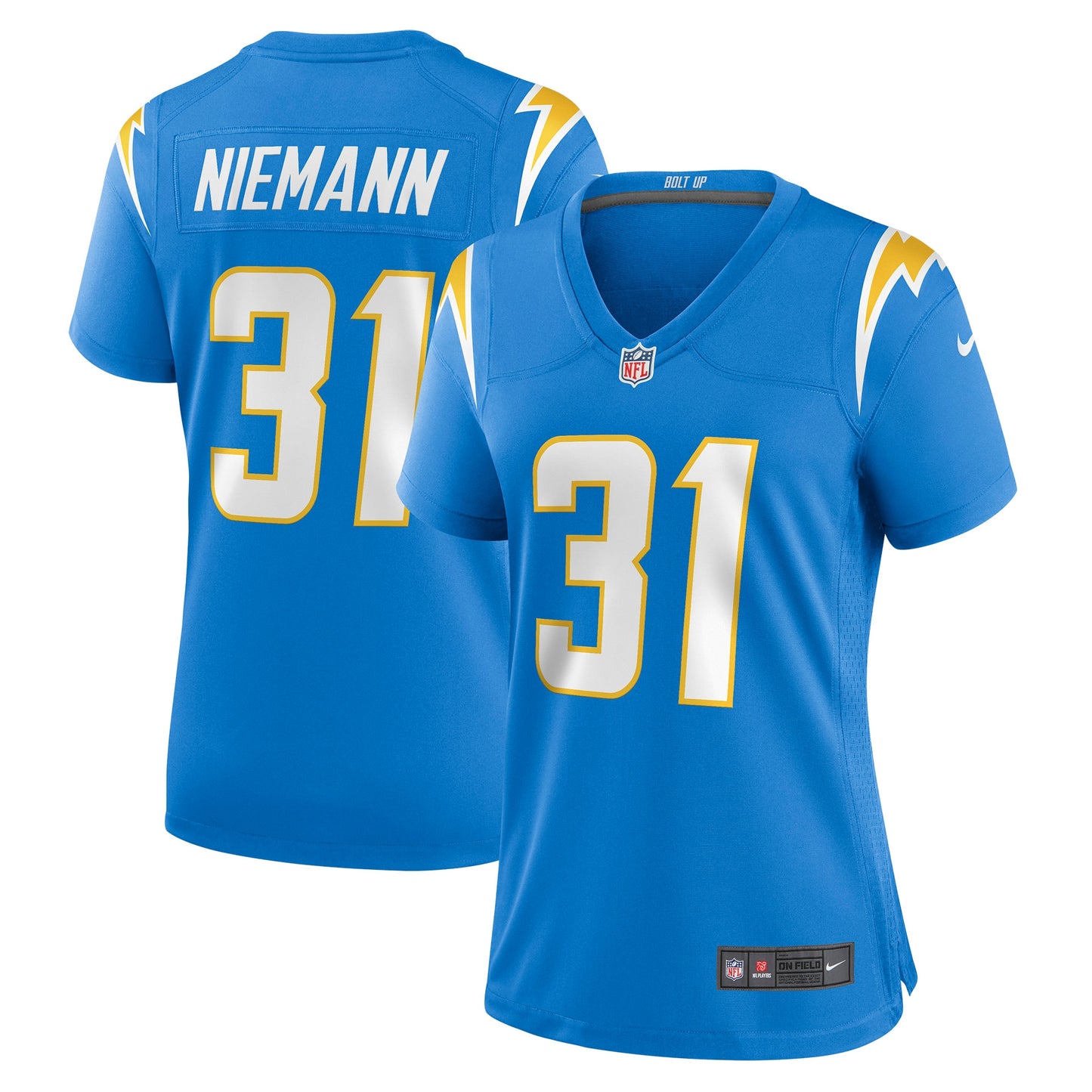 Nick Niemann Los Angeles Chargers Nike Women's Game Player Jersey - Powder Blue