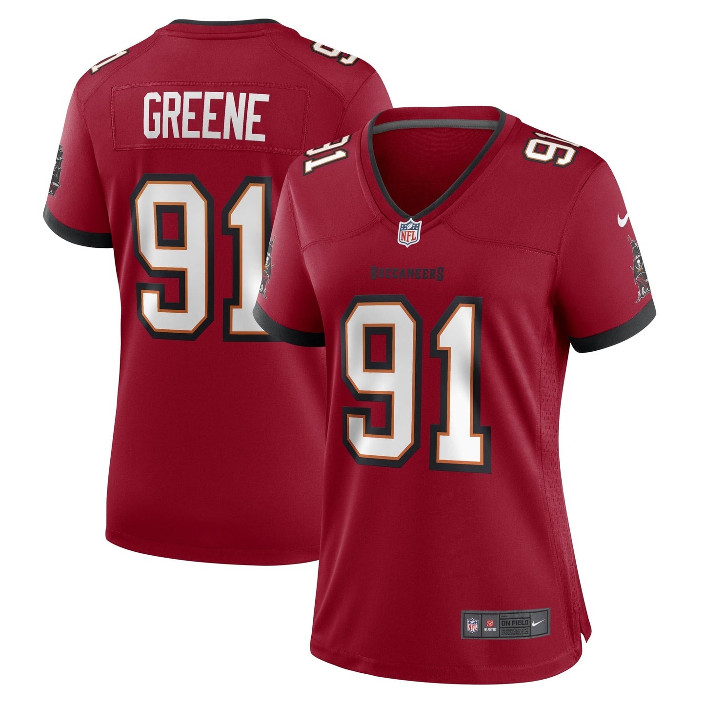 Women's Nike Mike Greene Red Tampa Bay Buccaneers Game Player Jersey