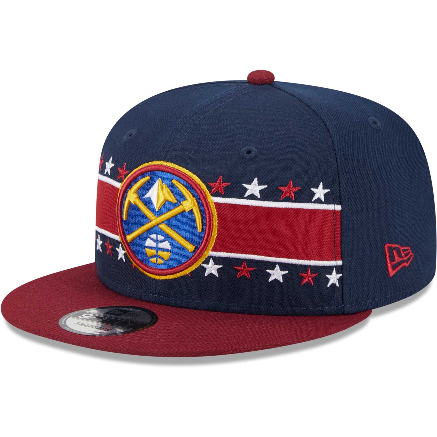 Denver Nuggets New Era Banded Stars 9FIFTY Snapback Hat - Navy