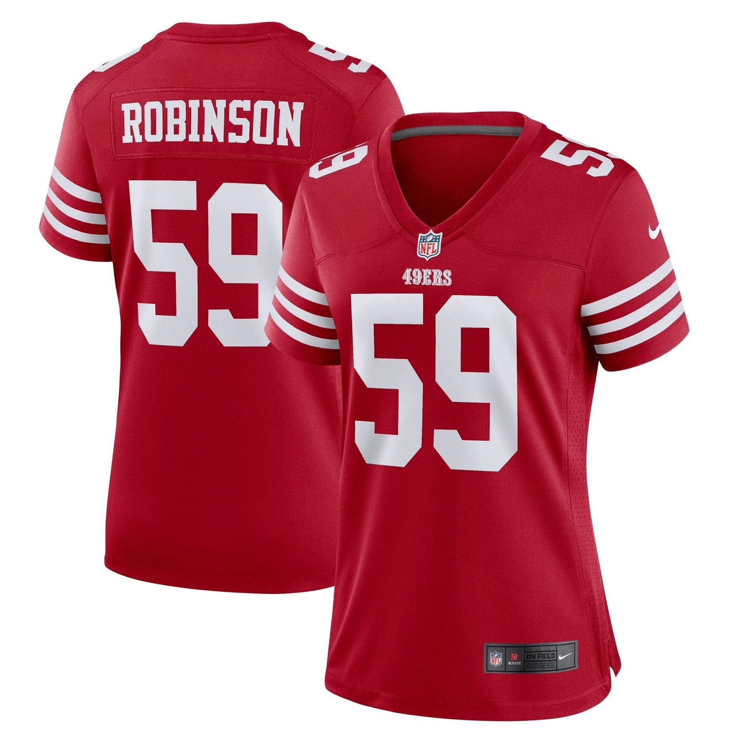 Women's Nike Curtis Robinson Scarlet San Francisco 49ers Game Player Jersey