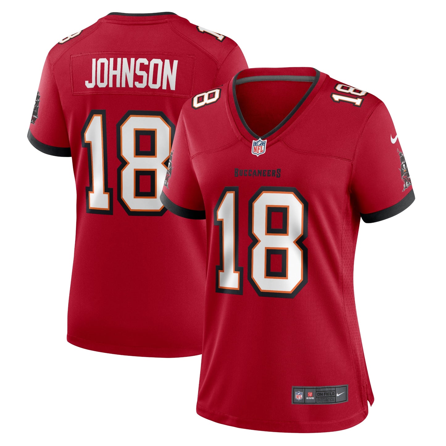Tyler Johnson Tampa Bay Buccaneers Nike Women's Home Game Player Jersey - Red