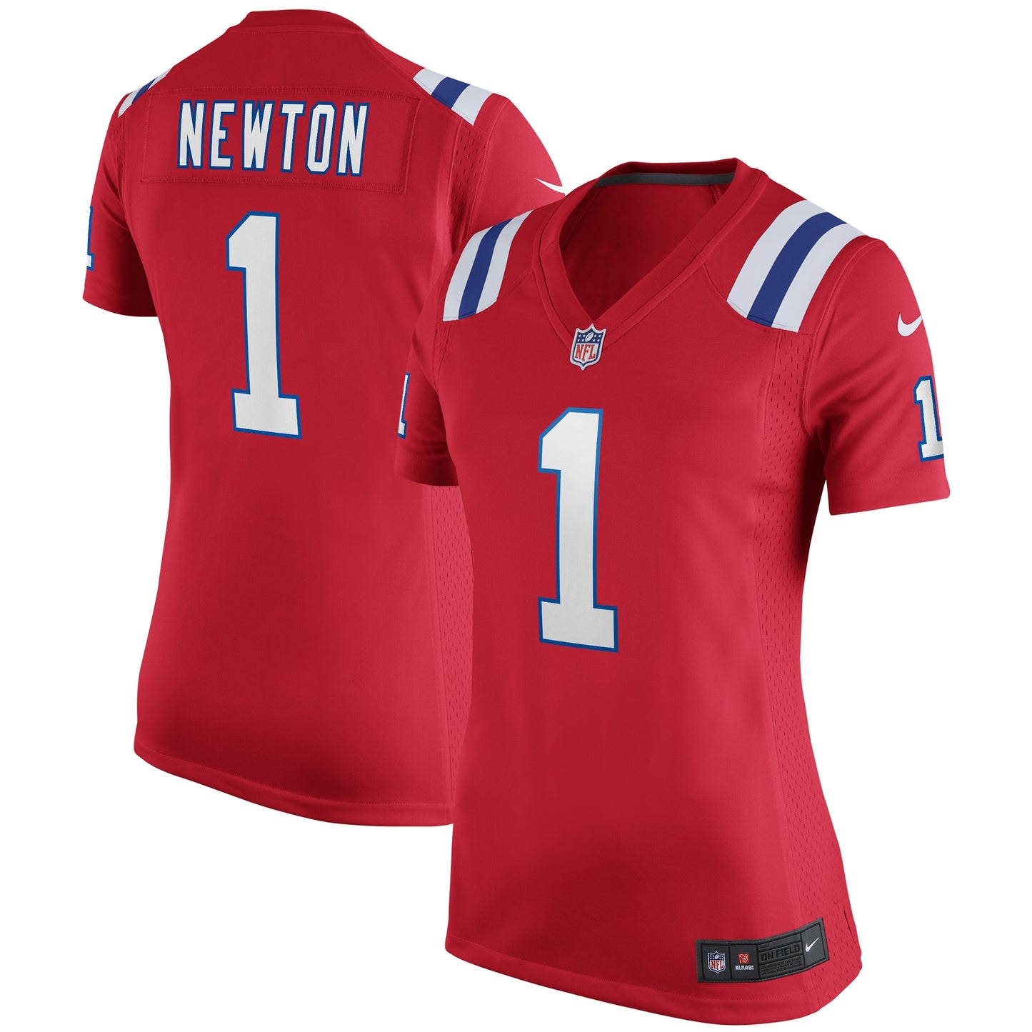 Cam Newton New England Patriots Nike Women's Alternate Game Jersey - Red