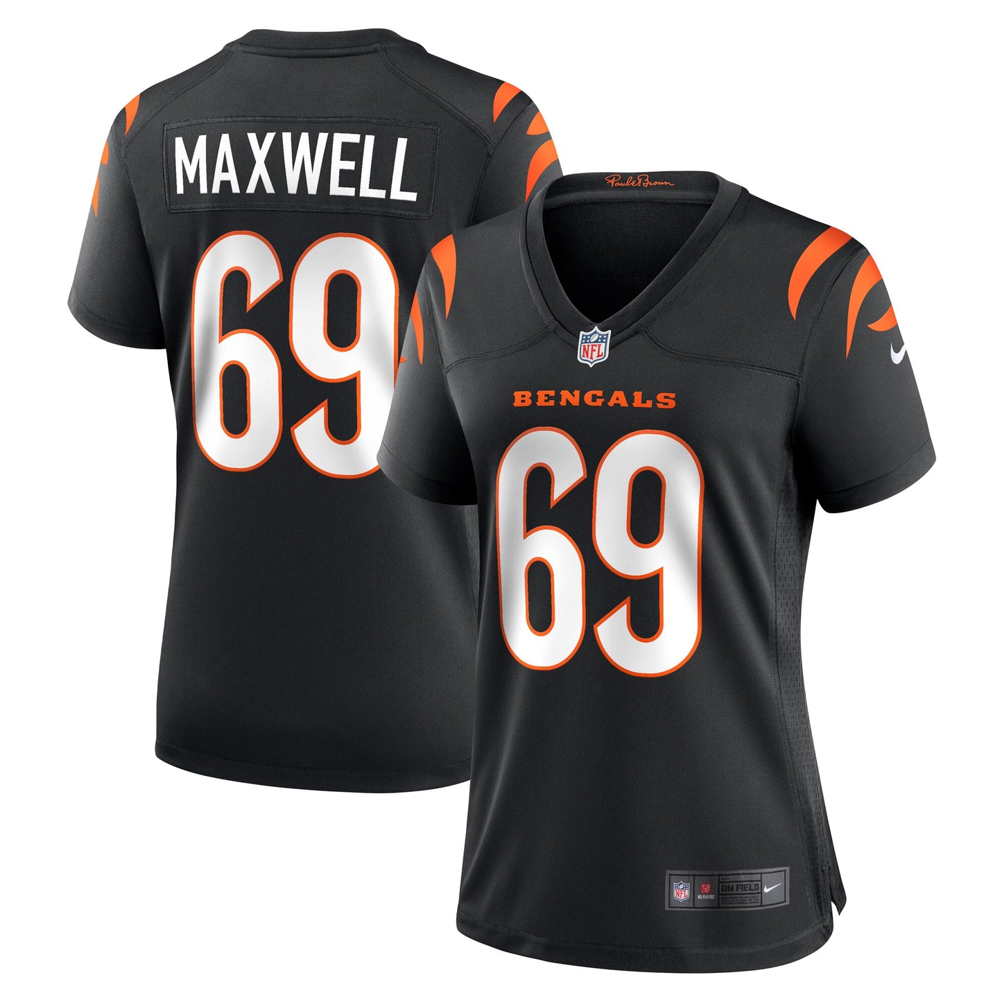 Devonnsha Maxwell Cincinnati Bengals Nike Women's Team Game Jersey - Black