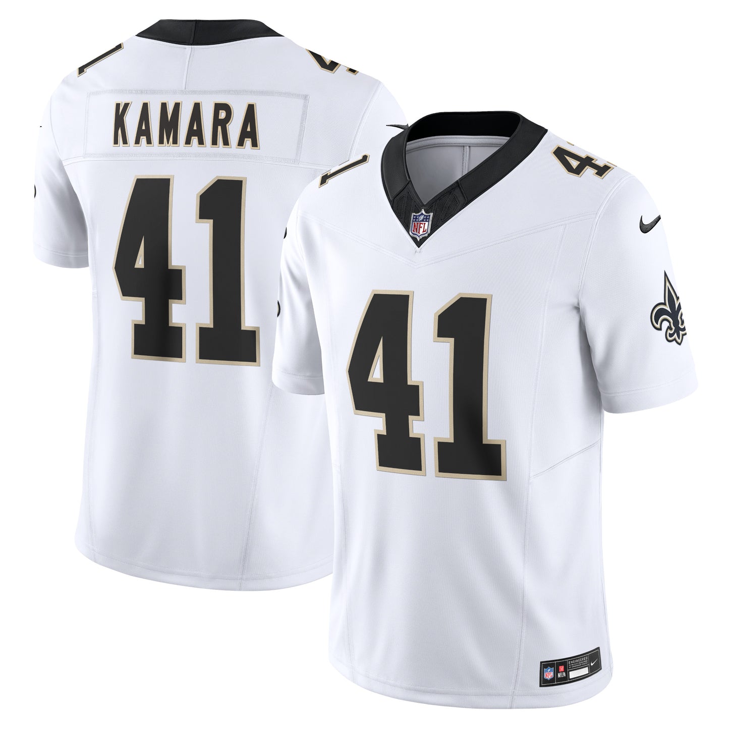 Alvin Kamara New Orleans Saints Nike Vapor F.U.S.E. Limited Jersey - White